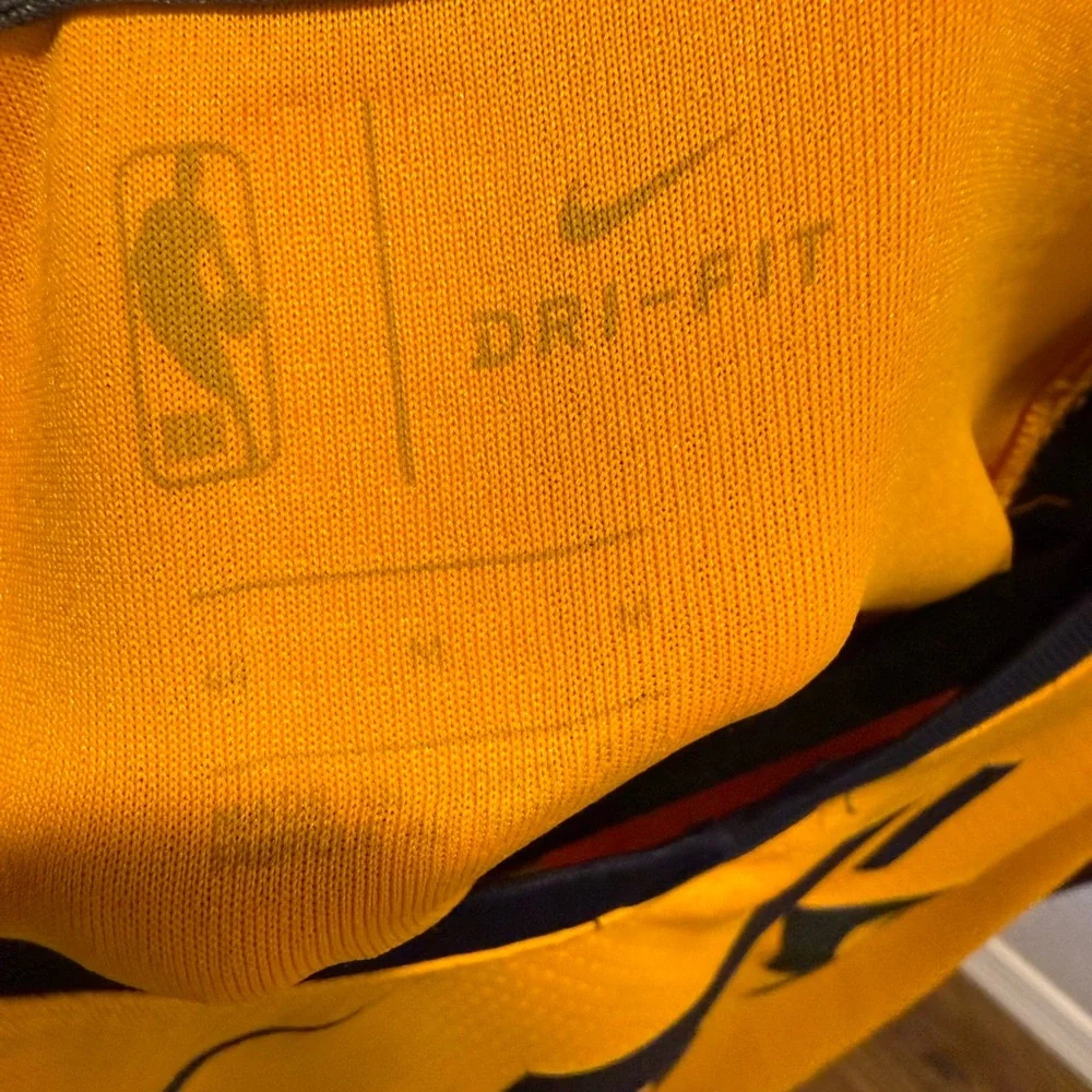 Nike Gold and Navy Dri-FIT Basketball Jersey - Picture 3 of 3